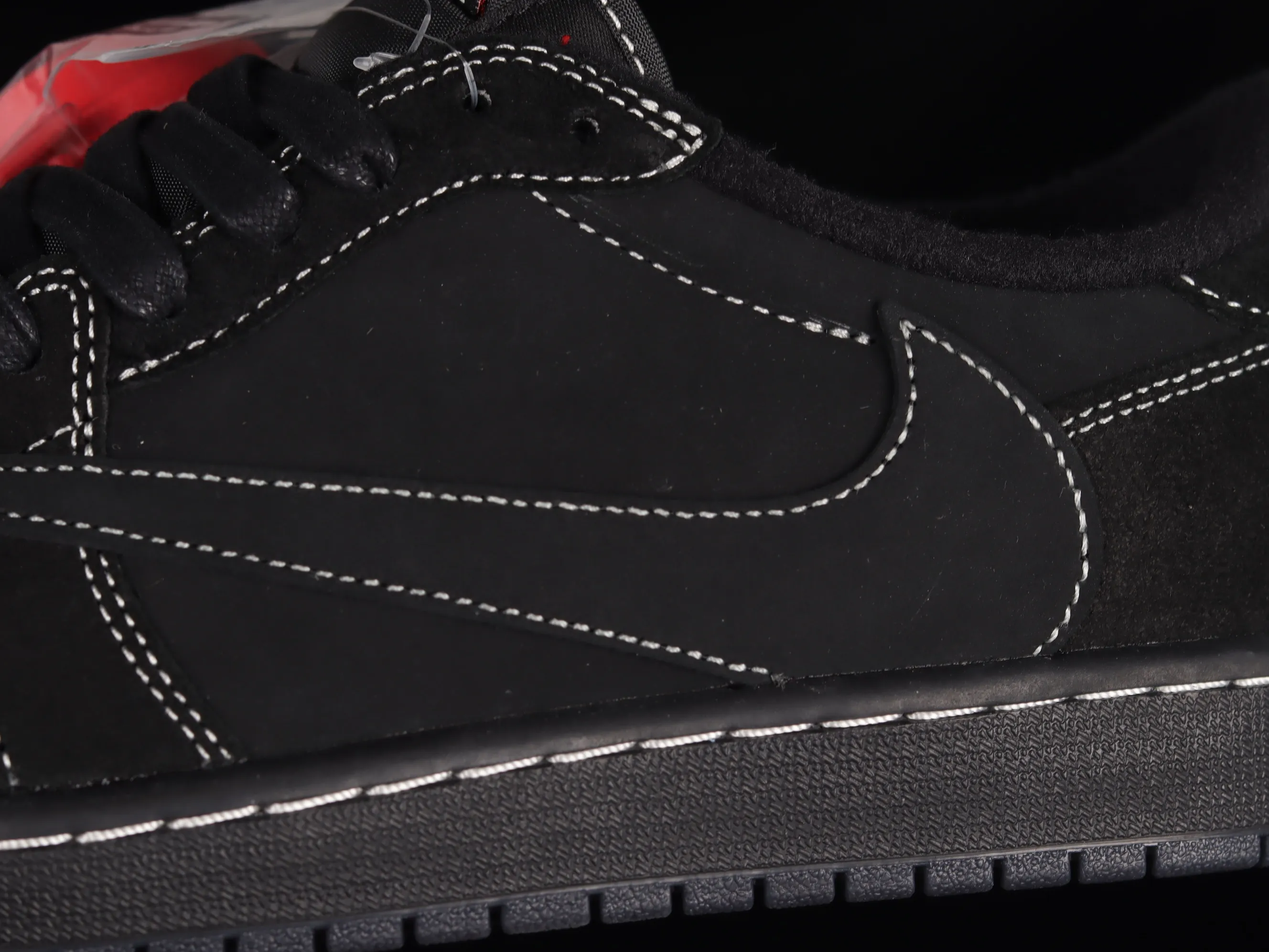 All Categories Air Jordan Jordan Series Basketball Shoes Air Jordan 1 Low Pure Original Version Travis Scott x Air Jordan 1 Low OG "Triple Black" AJ1 Joe 1 Black Warrior Overhook DM7866-001